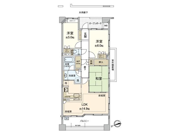 武蔵野ガレリア ルーチェテラッツァ 間取図(平面図) 武蔵野ガレリア ルーチェテラッツァ 間取図(平面図)
