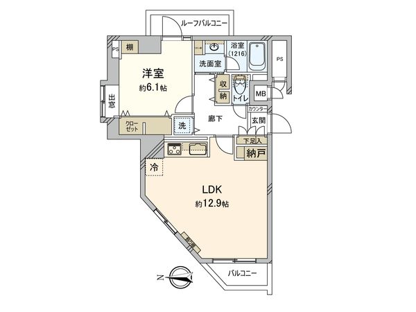 ヴィザージュ三鷹 間取図(平面図)