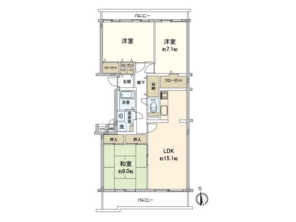 パークハイム三鷹 間取図(平面図) パークハイム三鷹 間取図(平面図)