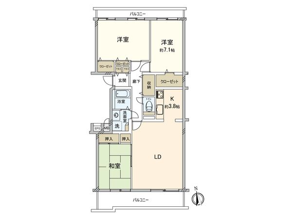パークハイム三鷹 間取図(平面図) パークハイム三鷹 間取図(平面図)