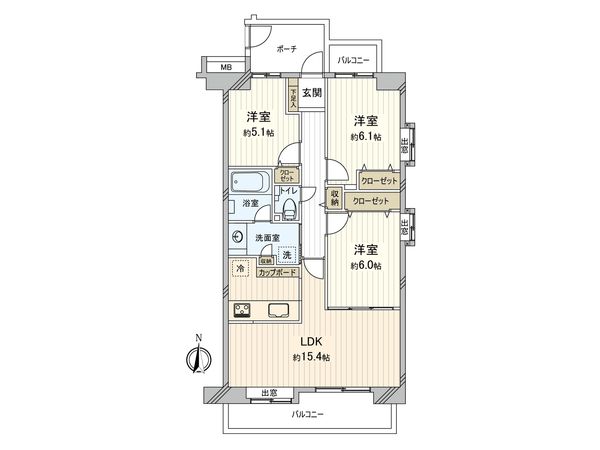 メイツ吉祥寺南 間取図(平面図) メイツ吉祥寺南 間取図(平面図)