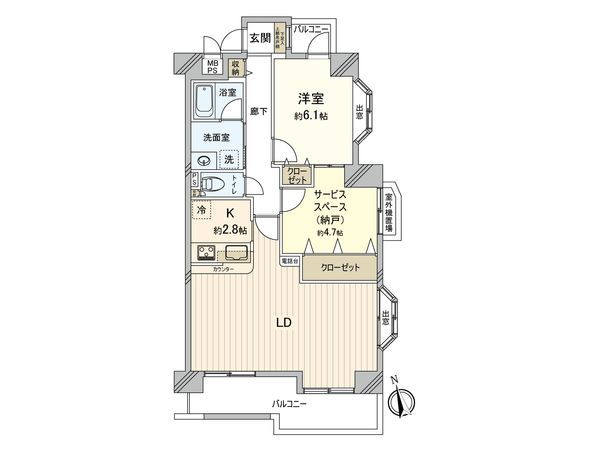 ライオンズマンション府中朝日町 間取図(平面図) ライオンズマンション府中朝日町 間取図(平面図)