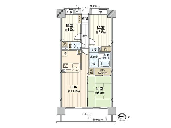 ルイシャトレ三鷹 間取図(平面図) ルイシャトレ三鷹 間取図(平面図)