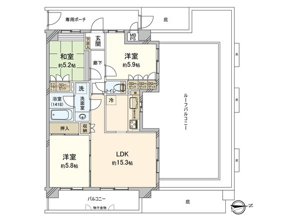 マイキャッスル三鷹2 間取図(平面図) マイキャッスル三鷹2 間取図(平面図)