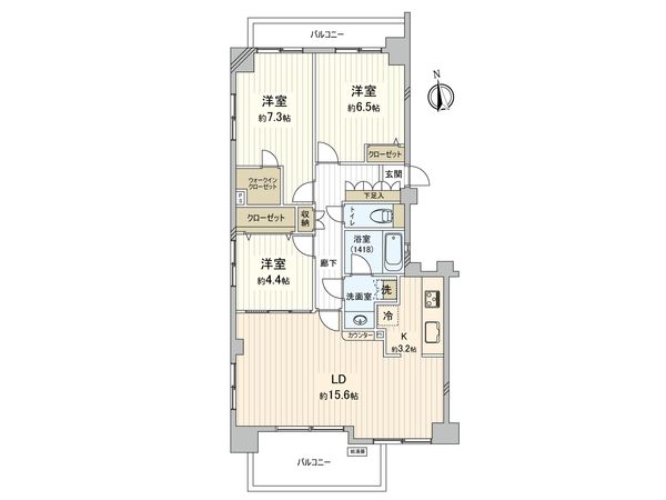 ステイツ三鷹ヴェルパセオ 間取図(平面図) ステイツ三鷹ヴェルパセオ 間取図(平面図)