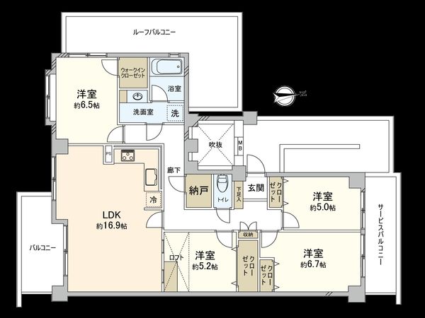 ステイツ三鷹ヴェルパセオ 間取図(平面図)