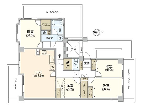 ステイツ三鷹ヴェルパセオ 間取図(平面図) ステイツ三鷹ヴェルパセオ 間取図(平面図)