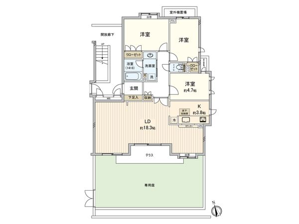 ステイツ花小金井ヴェルパセオ 間取図(平面図) ステイツ花小金井ヴェルパセオ 間取図(平面図)