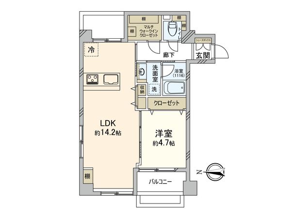 エクセル三鷹 間取図(平面図) エクセル三鷹 間取図(平面図)