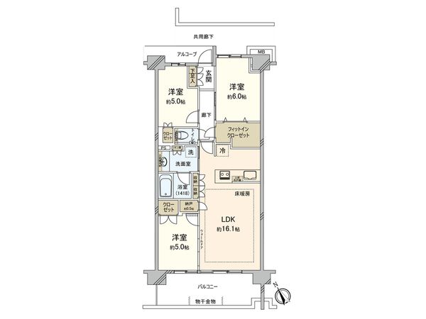 プラウドシティ武蔵野三鷹 グリーンコート 間取図(平面図) プラウドシティ武蔵野三鷹 グリーンコート 間取図(平面図)