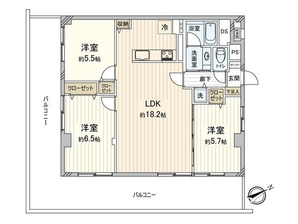 ニュー武蔵野マンション 間取図(平面図) 間取図(平面図)