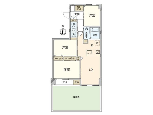 田無パールハイツ 間取図(平面図) 田無パールハイツ 間取図(平面図)