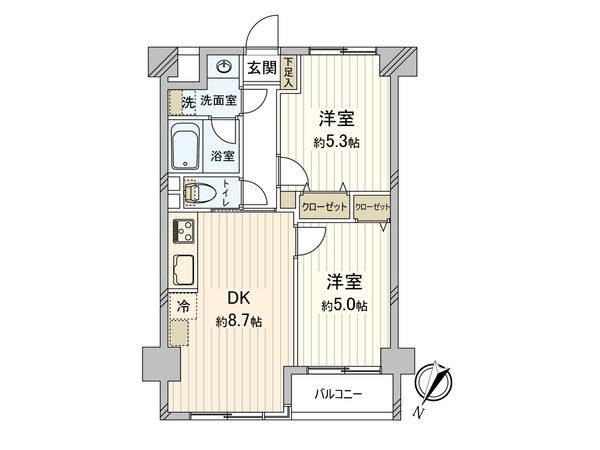 ルーバンハイツ武蔵野 間取図(平面図) 間取図(平面図)