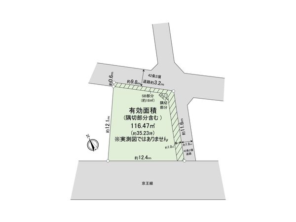 調布市下石原1丁目 区画図