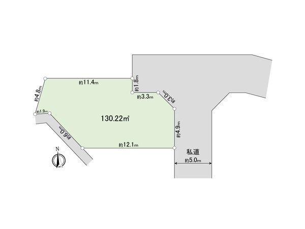 稲城市若葉台1丁目 土地3区画 区画図 稲城市若葉台1丁目 土地3区画 区画図