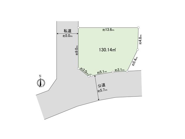 稲城市若葉台1丁目 土地8区画 区画図 稲城市若葉台1丁目 土地8区画 区画図