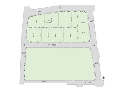 調布市佐須町5丁目 土地1―C区画 全体区画図