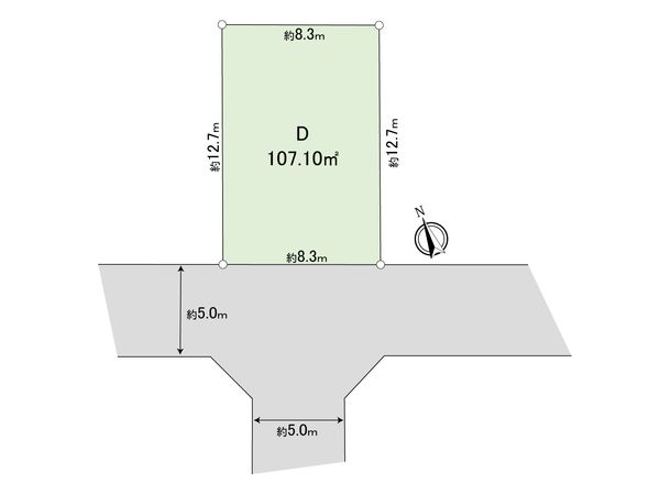 調布市菊野台2丁目 土地 D区画 区画図 区画図