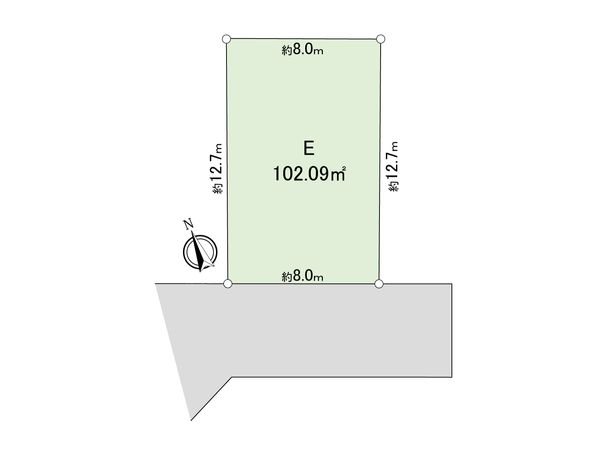 調布市菊野台2丁目 土地 E区画 区画図 区画図