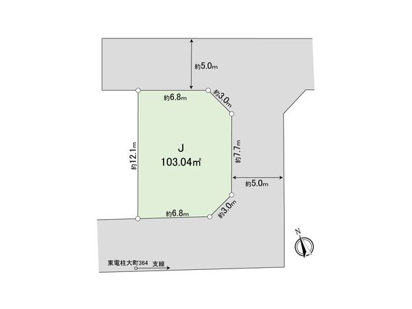 調布市菊野台2丁目 土地 J区画 区画図 区画図