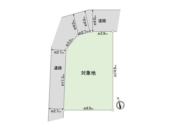 調布市深大寺北町6丁目 土地 区画図 調布市深大寺北町6丁目 土地 区画図