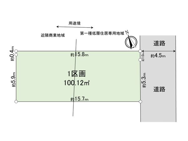 狛江市和泉本町2丁目土地 1区画 区画図 狛江市和泉本町2丁目土地 1区画 区画図
