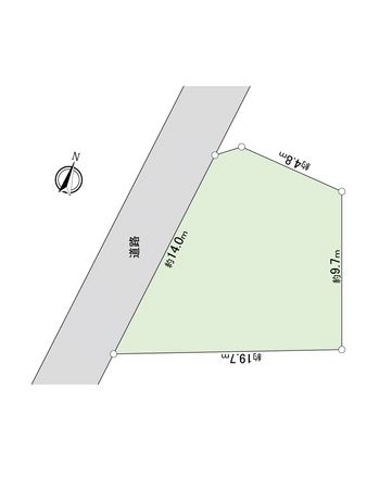 調布市深大寺東町8丁目 古家付き土地 区画図 調布市深大寺東町8丁目 古家付き土地 区画図