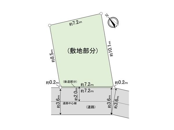 調布市飛田給2丁目土地 区画図 調布市飛田給2丁目土地 区画図
