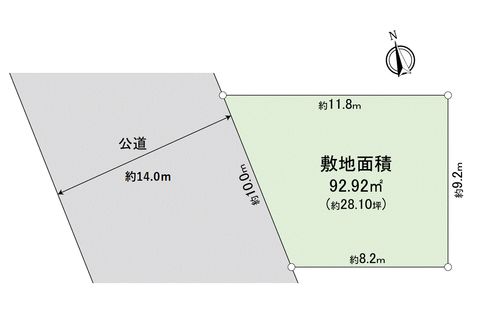 立川市羽衣町2丁目 土地 区画図
