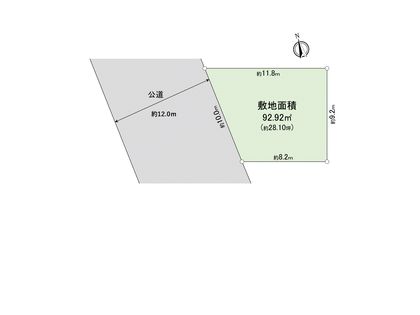 立川市羽衣町2丁目 土地 区画図