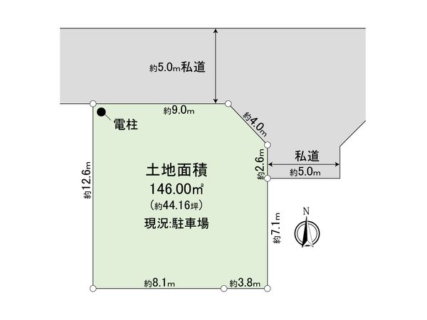 稲城市東長沼 土地 区画図
