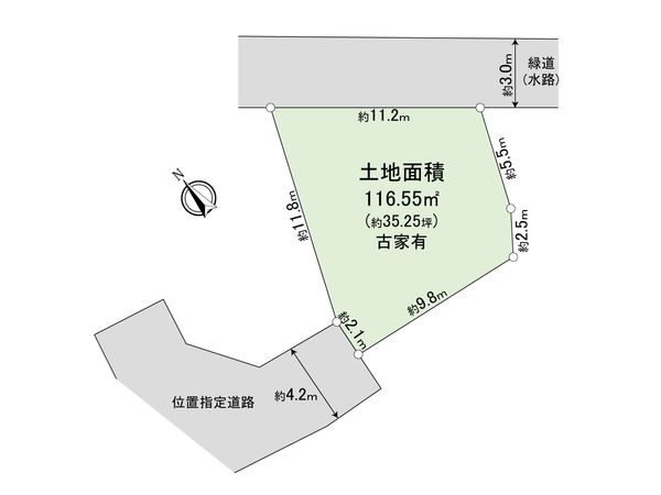 稲城市矢野口 古屋付土地 区画図 稲城市矢野口 古屋付土地 区画図