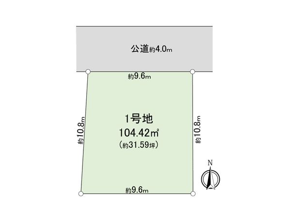 三鷹市大沢5丁目土地1区画 区画図 三鷹市大沢5丁目土地1区画 区画図