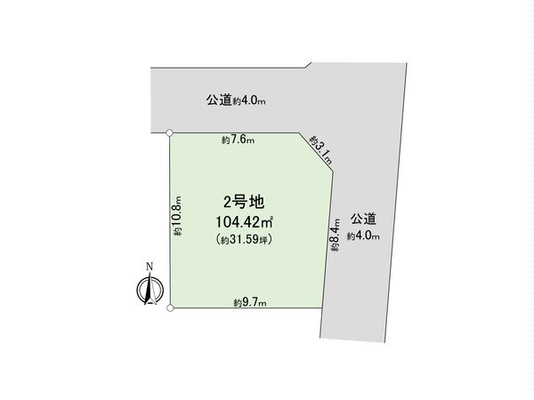 三鷹市大沢5丁目土地2区画 区画図 三鷹市大沢5丁目土地2区画 区画図