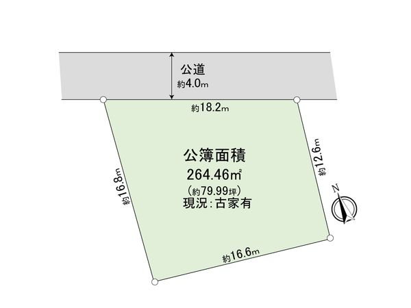 調布市国領町5丁目 土地 区画図 区画図