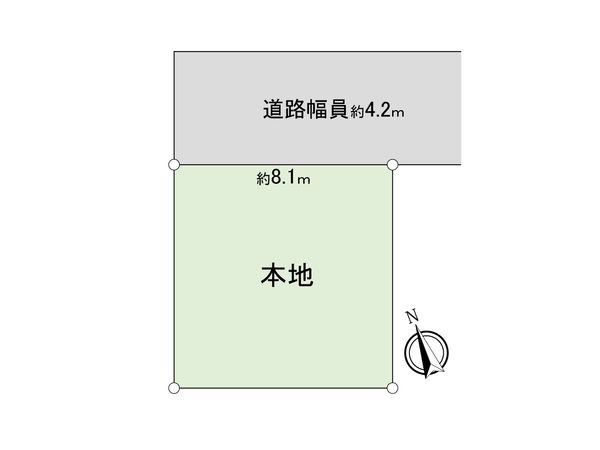 調布市多摩川3丁目 土地 区画図