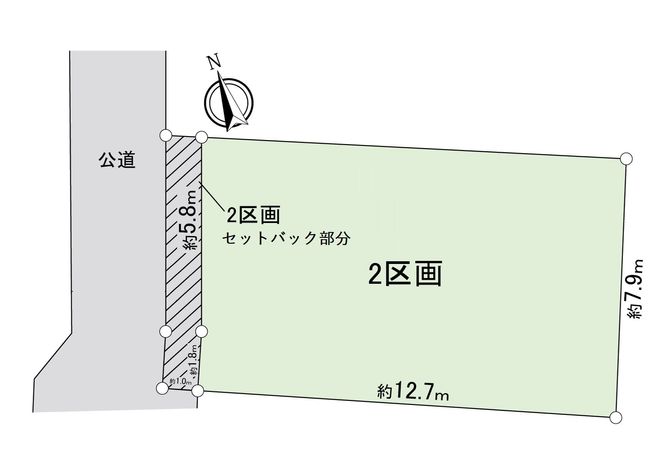 調布市小島町3丁目 土地 NO.2 区画図 調布市小島町3丁目 土地 NO.2 区画図