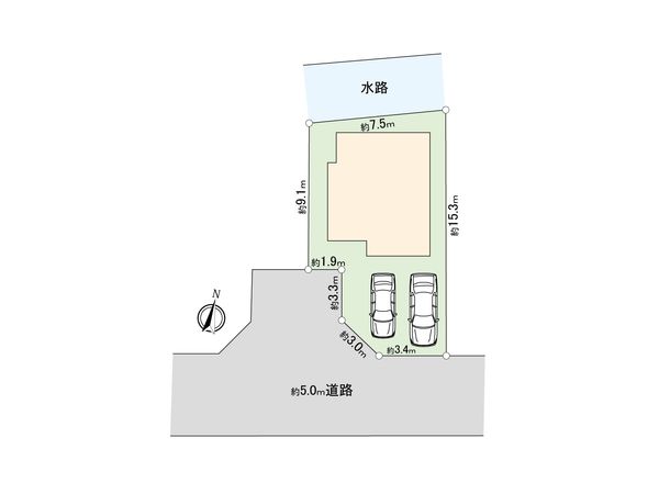 稲城市東長沼中古戸建 間取図(平面図) 稲城市東長沼中古戸建 間取図(平面図)