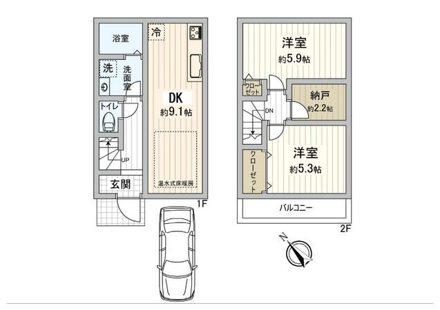 調布市深大寺東町6丁目 新築戸建 間取図(平面図)