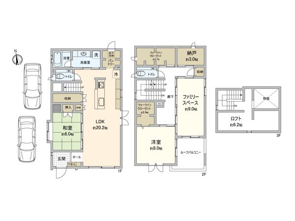 稲城市百村中古戸建 間取図(平面図) 稲城市百村中古戸建 間取図(平面図)