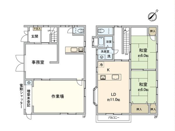 調布市深大寺東町7丁目戸建 間取図(平面図) 間取図(平面図)