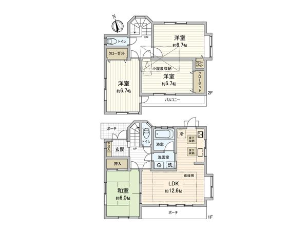調布市調布ケ丘2丁目戸建 間取図(平面図) 調布市調布ケ丘2丁目戸建 間取図(平面図)