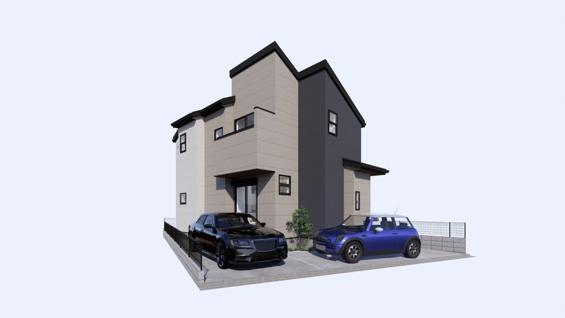 調布市調布ケ丘3丁目新築戸建 外観パース図