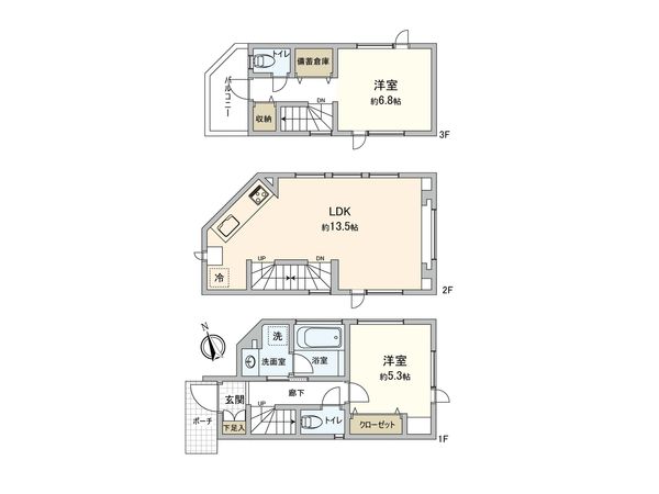 調布市国領町7丁目 新築戸建 間取図(平面図)