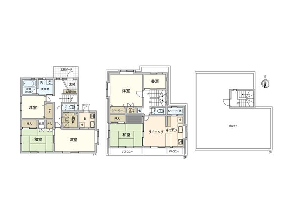 府中市小柳町3丁目 戸建 間取図(平面図) 府中市小柳町3丁目 戸建 間取図(平面図)
