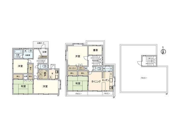 府中市小柳町3丁目 戸建 間取図(平面図) 府中市小柳町3丁目 戸建 間取図(平面図)