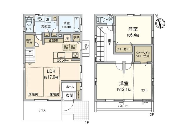 調布市小島町3丁目 戸建 間取図(平面図) 調布市小島町3丁目 戸建 間取図(平面図)