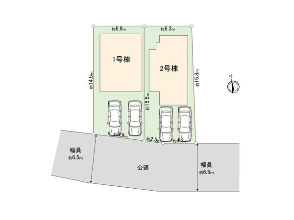 調布市菊野台2丁目 新築戸建2号棟 区画図 調布市菊野台2丁目 新築戸建2号棟 区画図