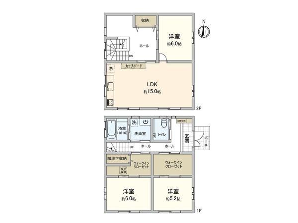 調布市西つつじケ丘3丁目 戸建 間取図(平面図)