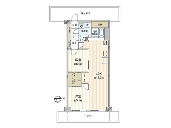 ネオコーポ調布 間取図(平面図) 間取図(平面図)